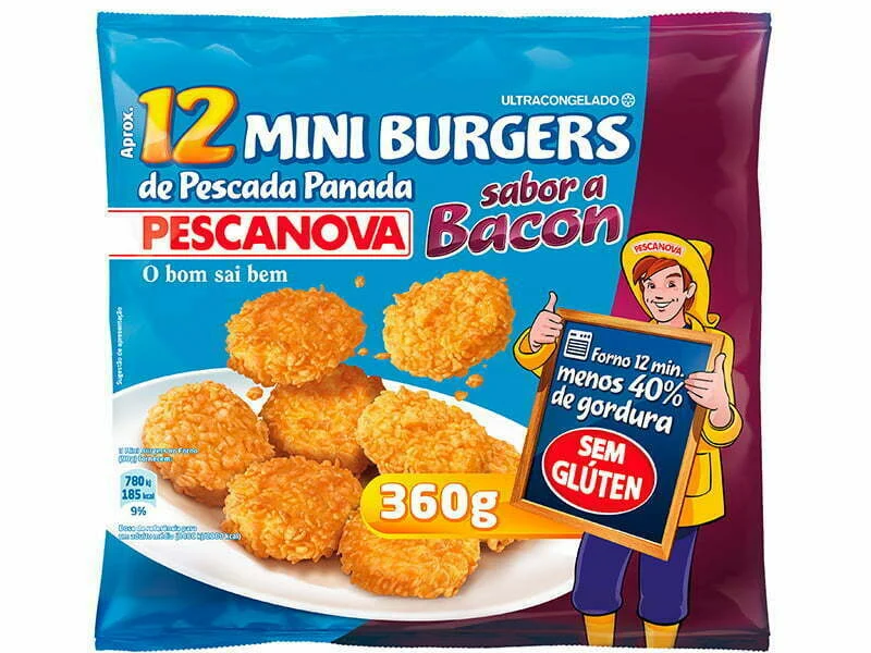 Pescanova lança Mini Burgers de Pescada com Sabor a Bacon