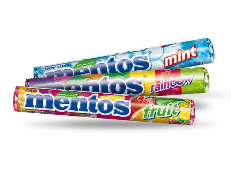 Mentos oferece prémios aos seus clientes