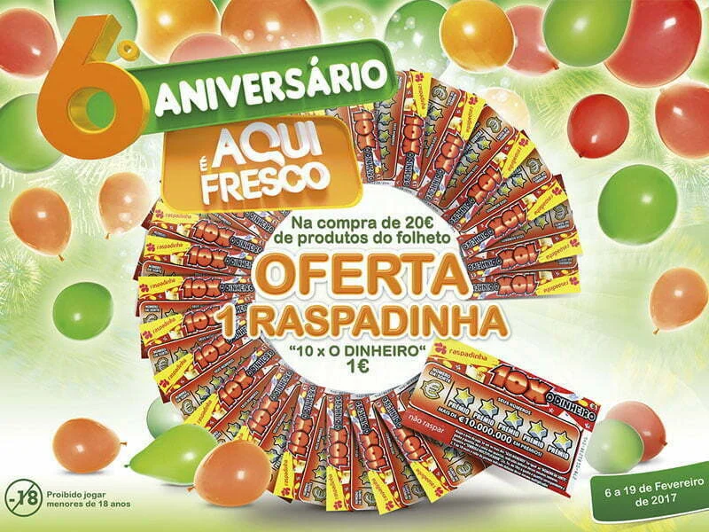 Raspe e ganhe com o Aqui É Fresco