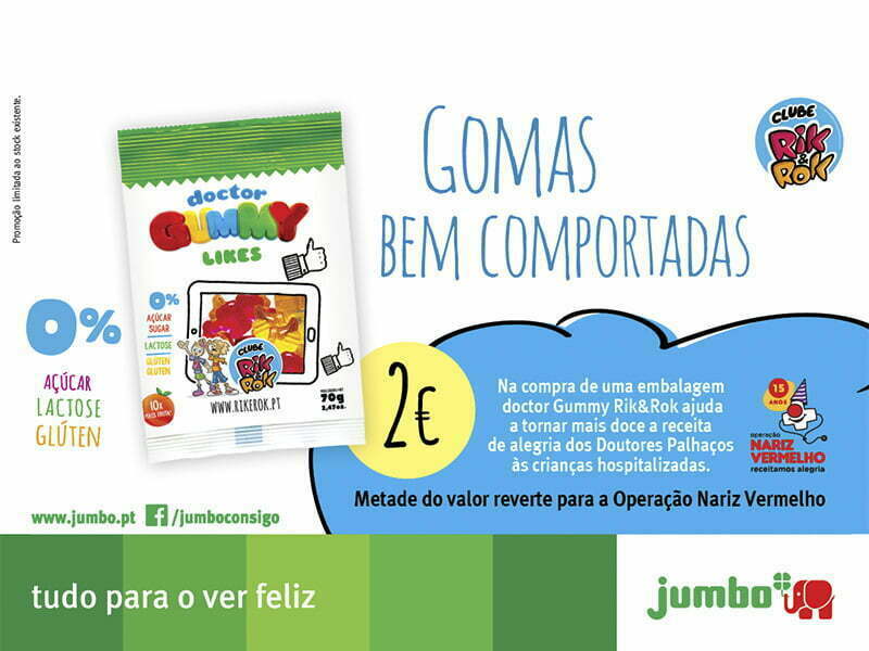 Jumbo sensibiliza para o consumo moderado de gomas