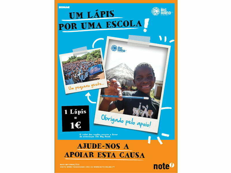 note! associa-se à campanha “Um Lápis por uma Escola”