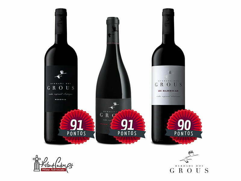Vinhos Herdade dos Grous distinguidos por Robert Parker