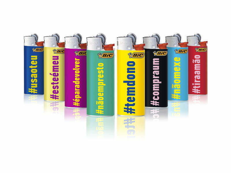 BIC lança coleção de isqueiros #Hashtag