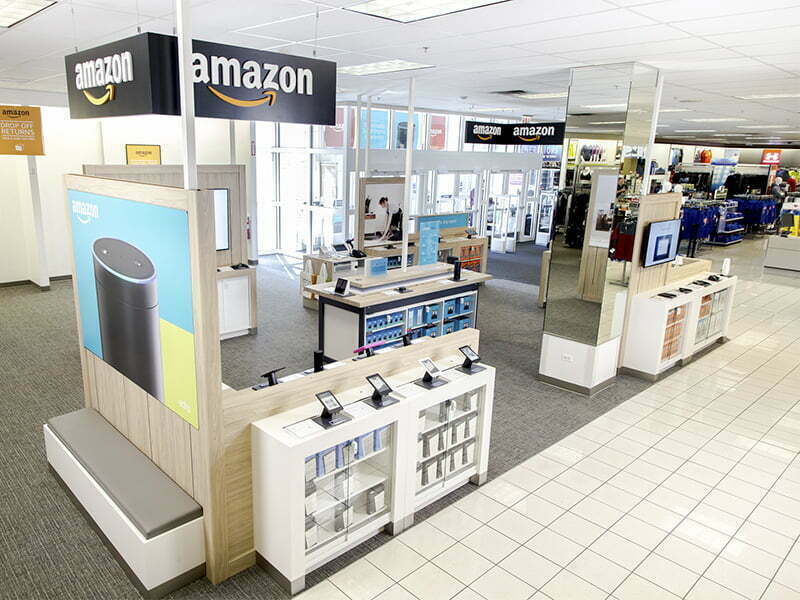 Amazon abre espaços próprios dentro de outras lojas