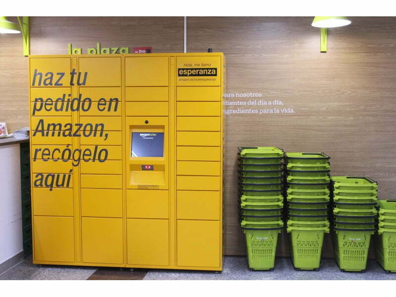 Amazon instala cacifos de recolha de encomendas nas lojas DIA