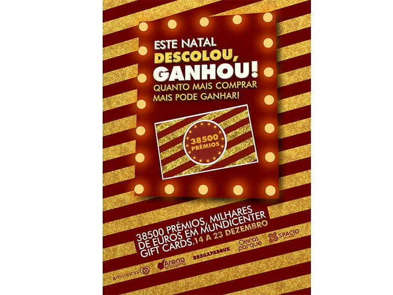 Campanha de Natal da Mundicenter vai distribuir mais de 38 mil prémios em cinco shoppings