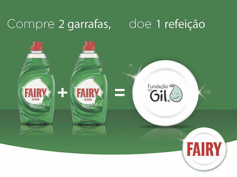 Campanha de Natal Fairy doa refeições à Casa do Gil