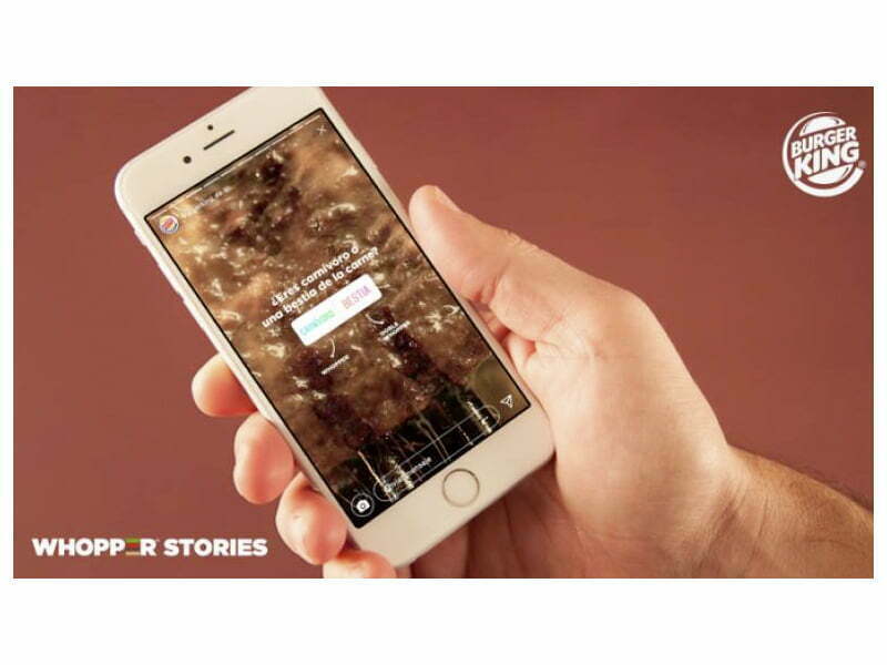 Burger King permite encomendar através do Instagram Stories