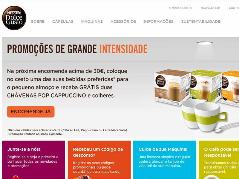 Nescafé Dolce Gusto lança novo site
