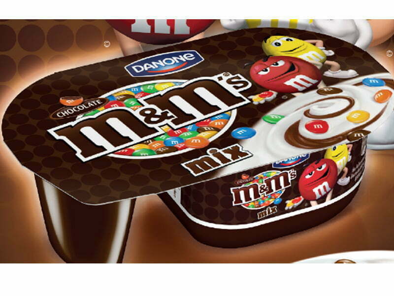 Danone lança iogurte com chocolates M&M’s