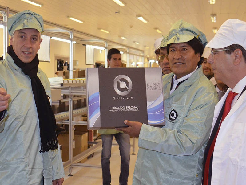 Presidente da Bolívia inaugura fábrica tecnológica implementada pela JP – inspiring knowledge