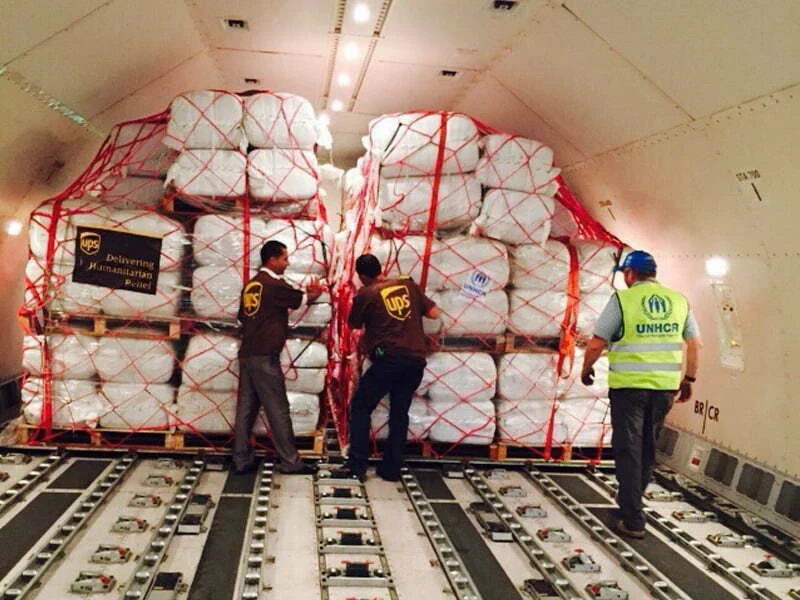UPS leva ajuda de emergência a milhares de refugiados sírios