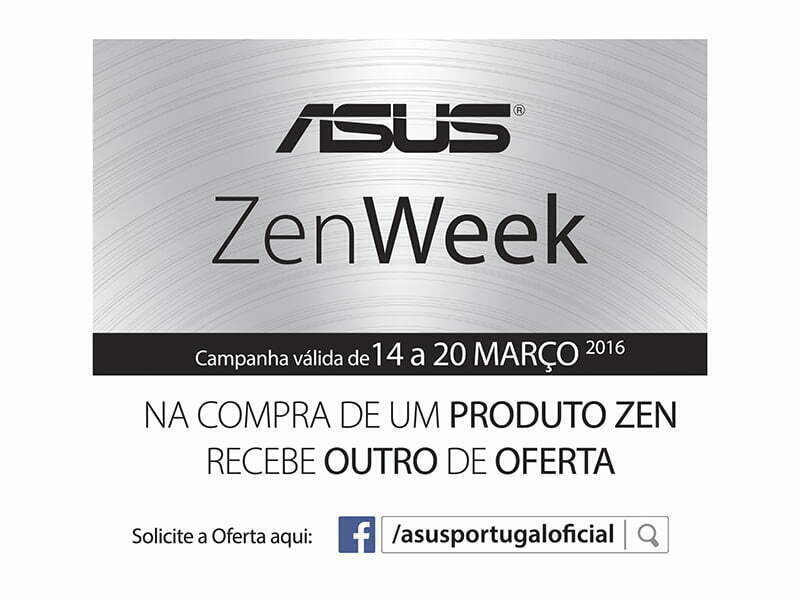 ASUS lança ZenWeek com oferta de produtos