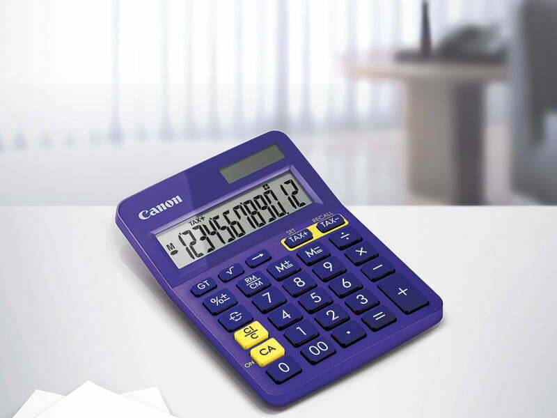 Canon lança edição roxa da calculadora LS-123K