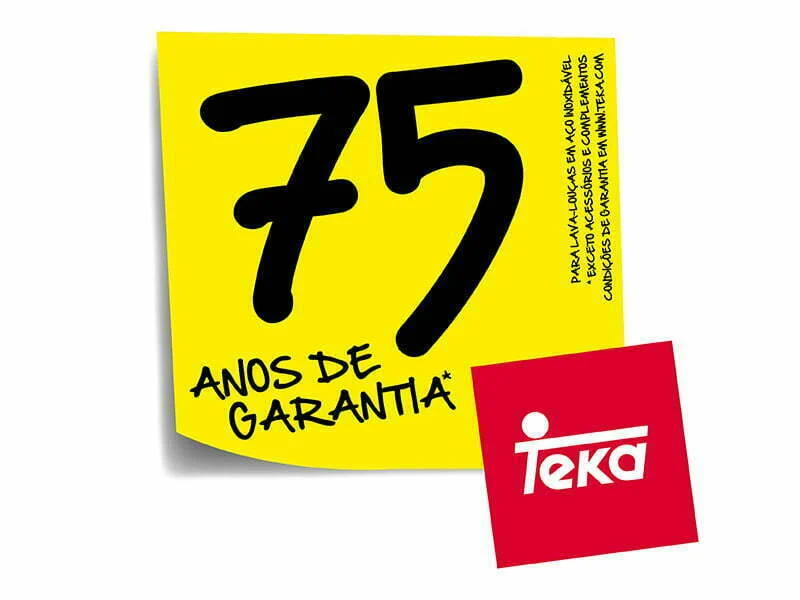 Teka oferece garantia de 75 anos nos lava-loiças
