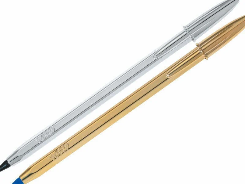 BIC volta a lançar BIC Cristal prateada e dourada