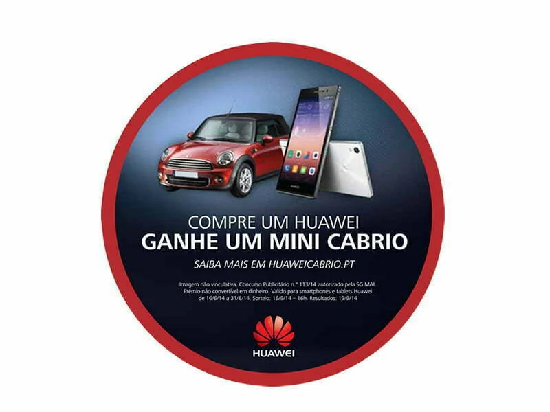 Huawei sorteia um Mini Cabrio e produtos topo de gama