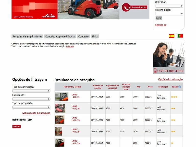 Linde Material Handling Ibérica lança nova plataforma online