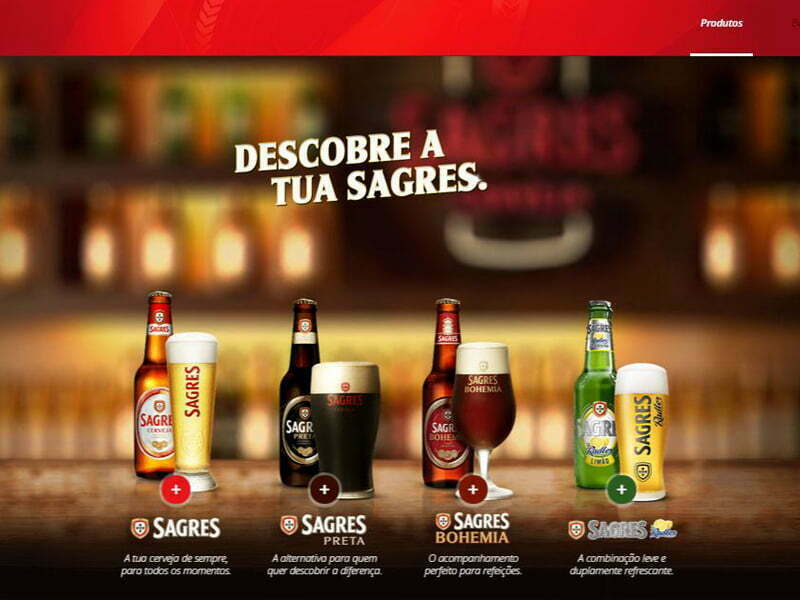 Cerveja Sagres lança novo site