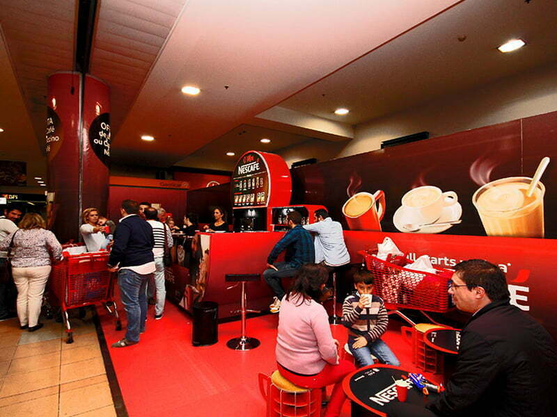 Nescafé cria espaço de degustação no Centro Comercial Colombo