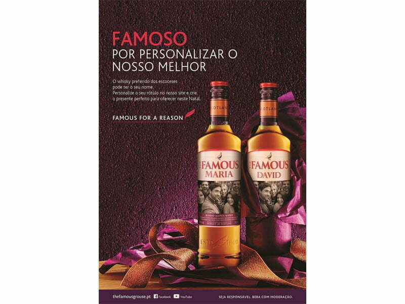 The Famous Grouse permite personalizar garrafa