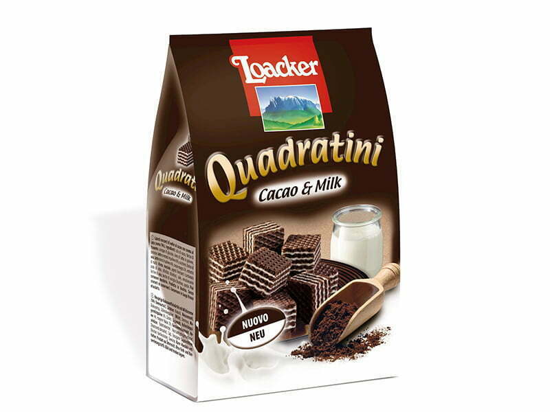 Loacker apresenta Quadratini Cacau & Leite