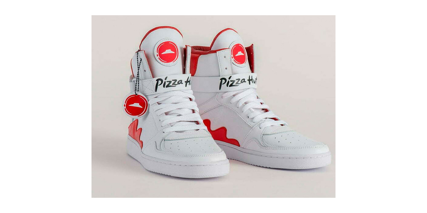 Este par de sapatos pode encomendar pizza