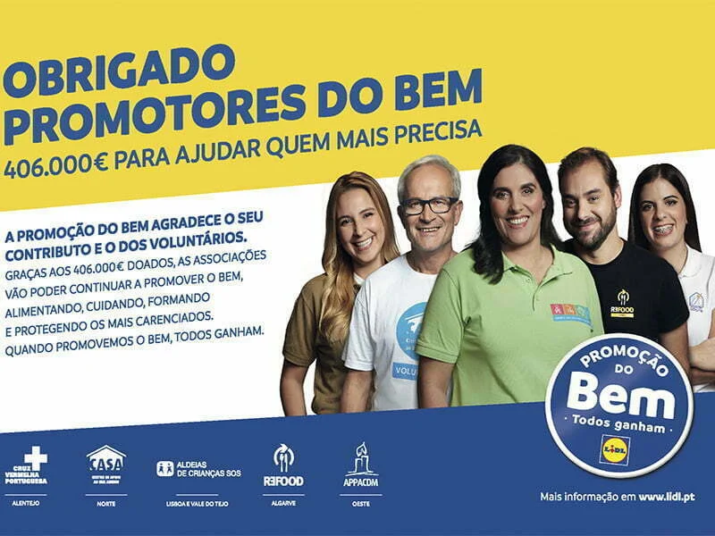 Ação do Lidl entrega 406 mil euros a instituições de todo o país
