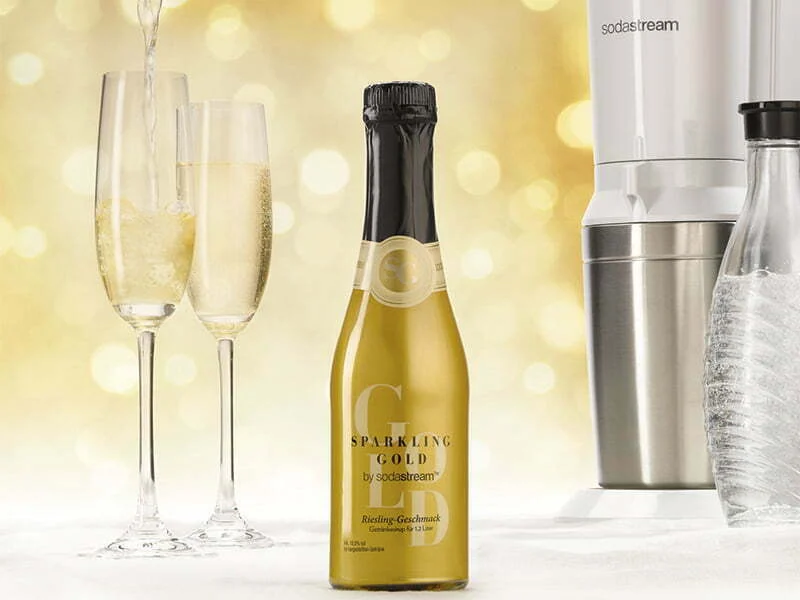 Sodastream transforma água gaseificada em espumante com novo sabor Sparkling Gold