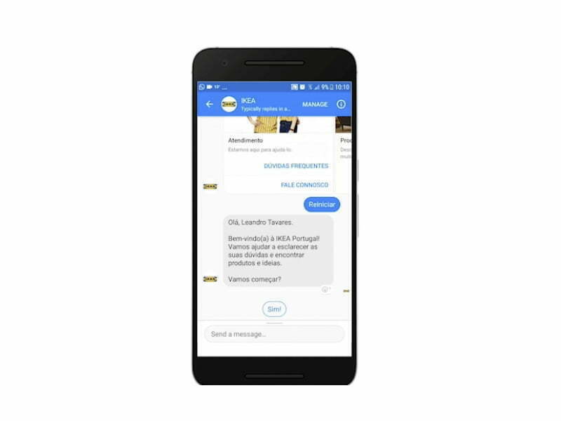 IKEA otimiza atendimento ao cliente com chatbot no Facebook