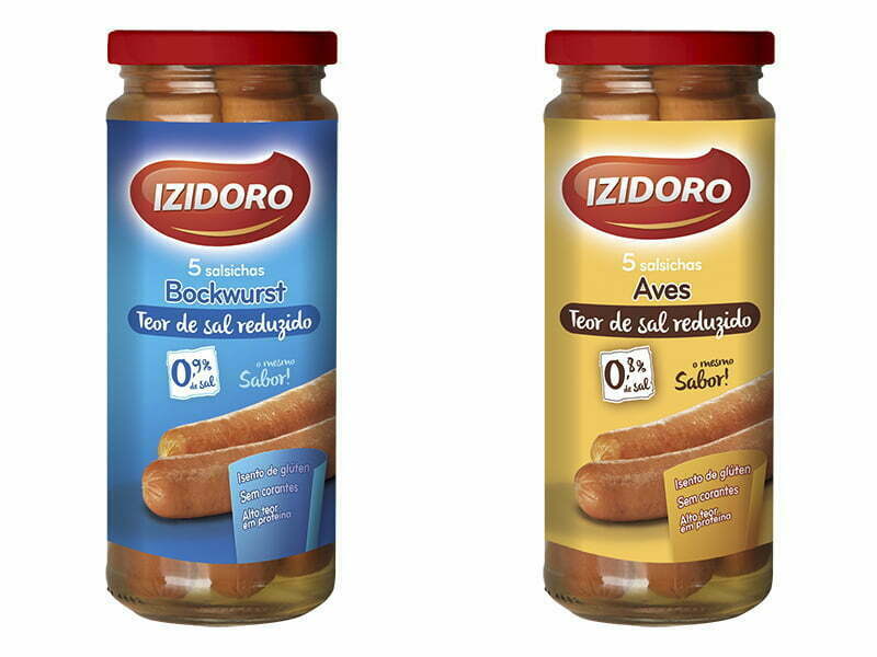 Izidoro lança salsichas com teor de sal reduzido