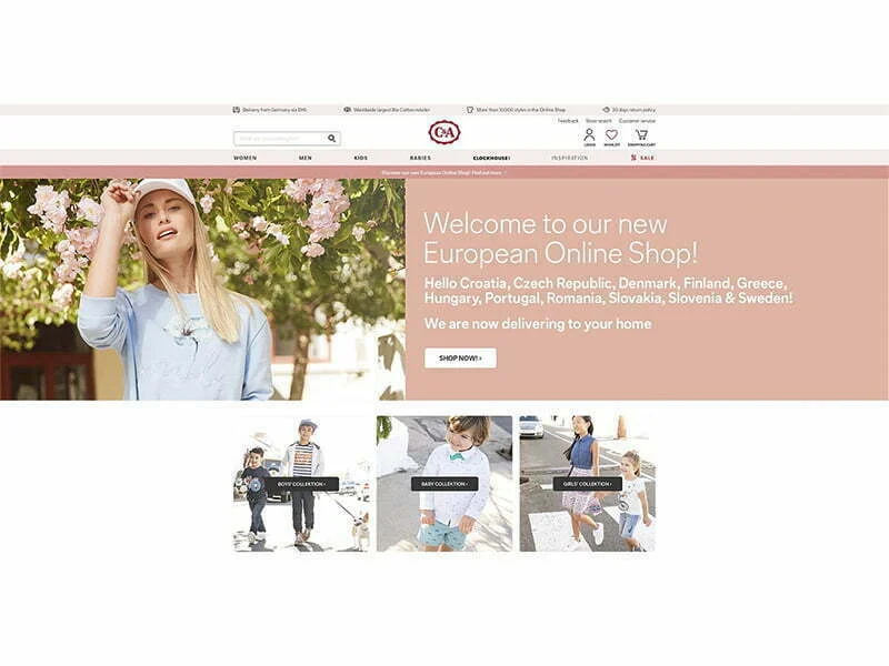 C&A lança loja online para Portugal