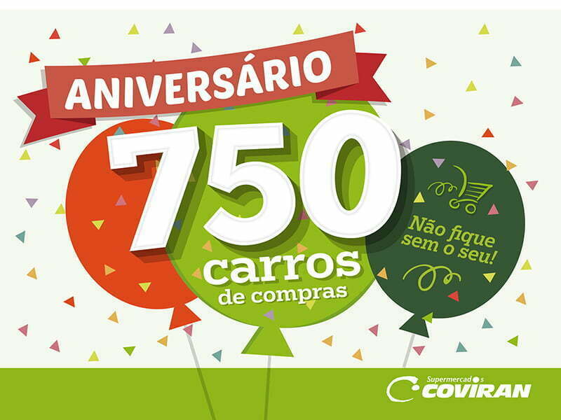 Coviran oferece 750 carros de compras para celebrar 7.º aniversário em Portugal