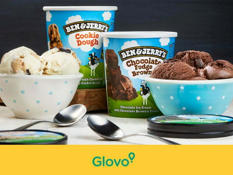 Glovo com exclusivo Ben&Jerry’s