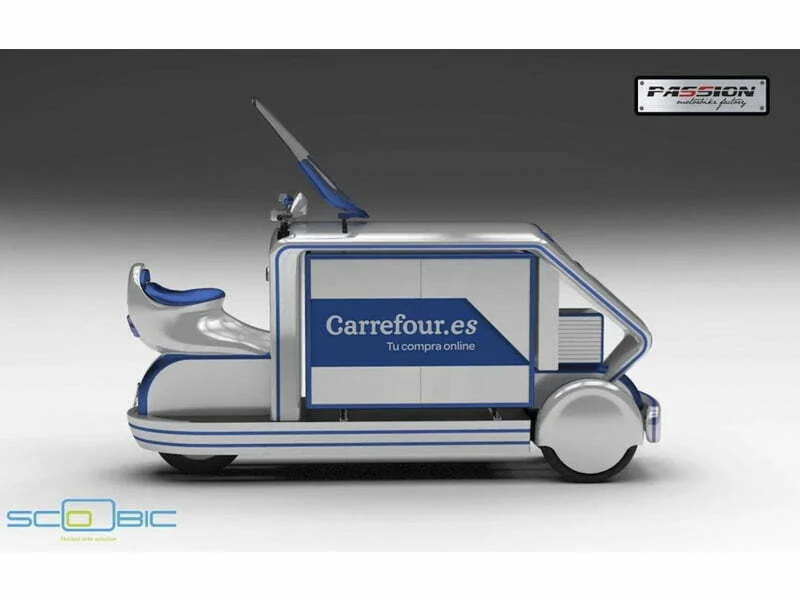 Metade furgoneta metade moto, assim é o novo veículo de entregas de e-commerce do Carrefour