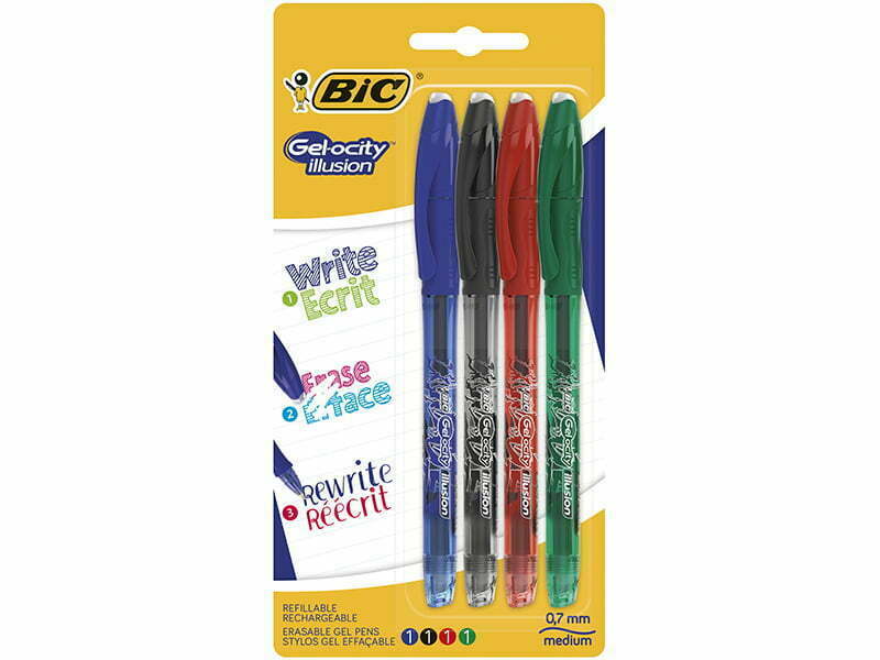 BIC lança canetas que permite apagar e voltar a escrever