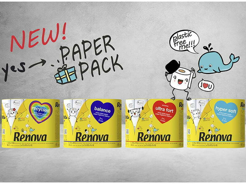 Renova lança nova gama de produtos com embalagem em papel