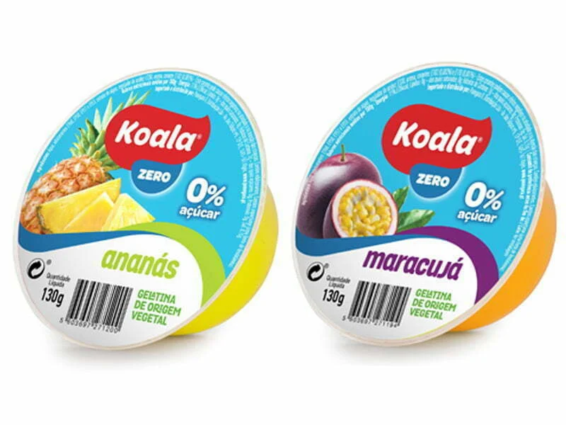 Novas gelatinas 0% Koala Ananás e Maracujá
