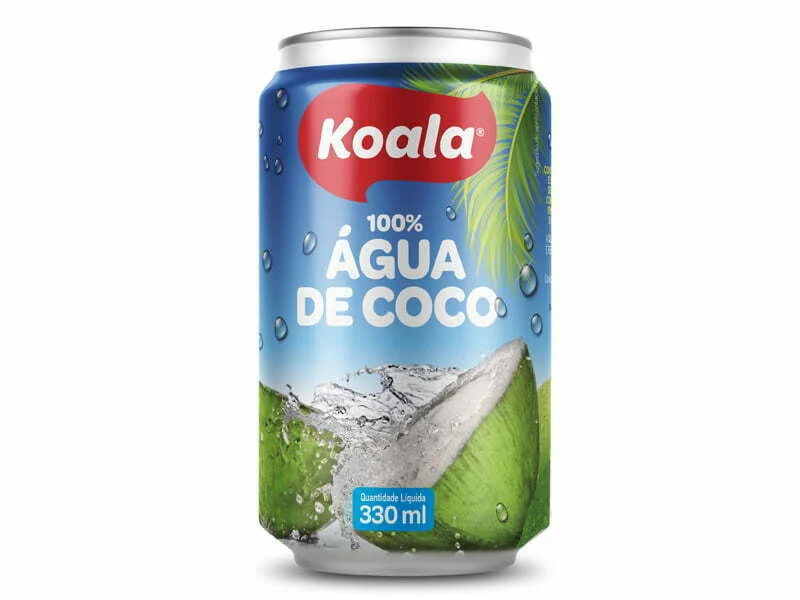 Koala aposta na água de coco