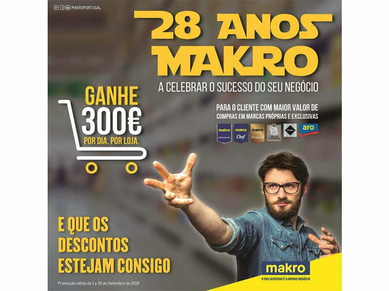 Makro celebra 28 anos com descontos e prémios