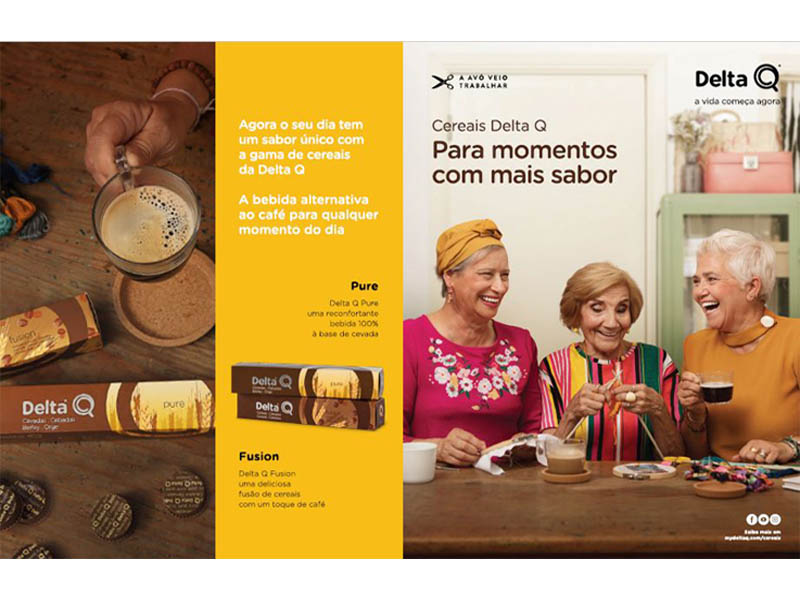 Delta Q apresenta gama de cereais em campanha protagonizada por avós