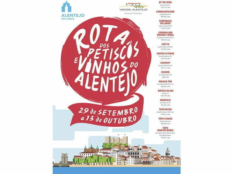2.ª edição Rota dos Petiscos e Vinhos do Alentejo chega já sábado