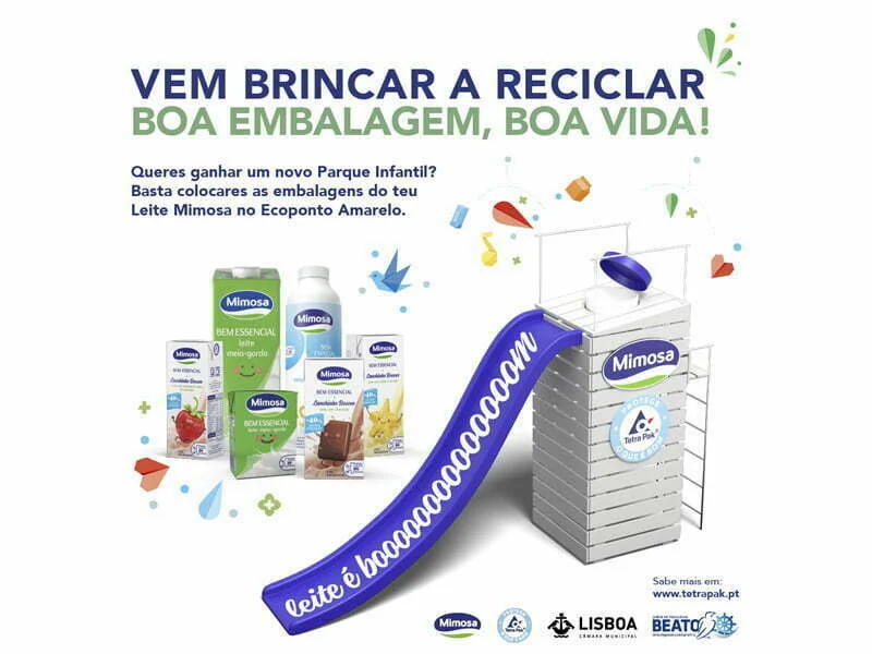 Tetra Pak e Mimosa lançam campanha de reciclagem para construção de parque infantil