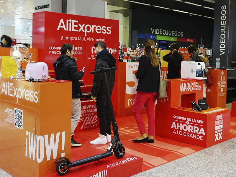El Corte Inglés com loja pop-up da Alibaba