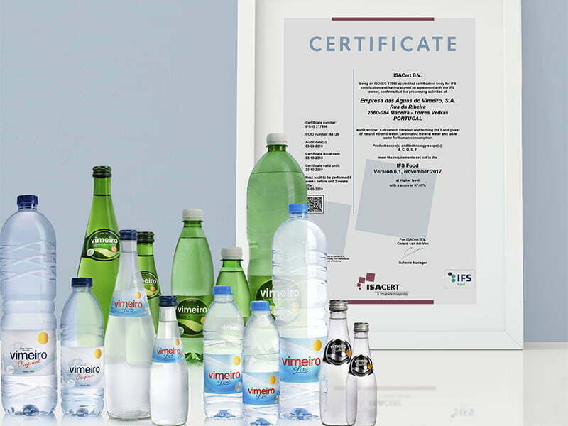 Águas do Vimeiro conquistam nova certificação de qualidade e segurança alimentar