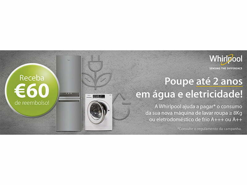 Whirlpool ajuda a pagar o consumo de água e eletricidade