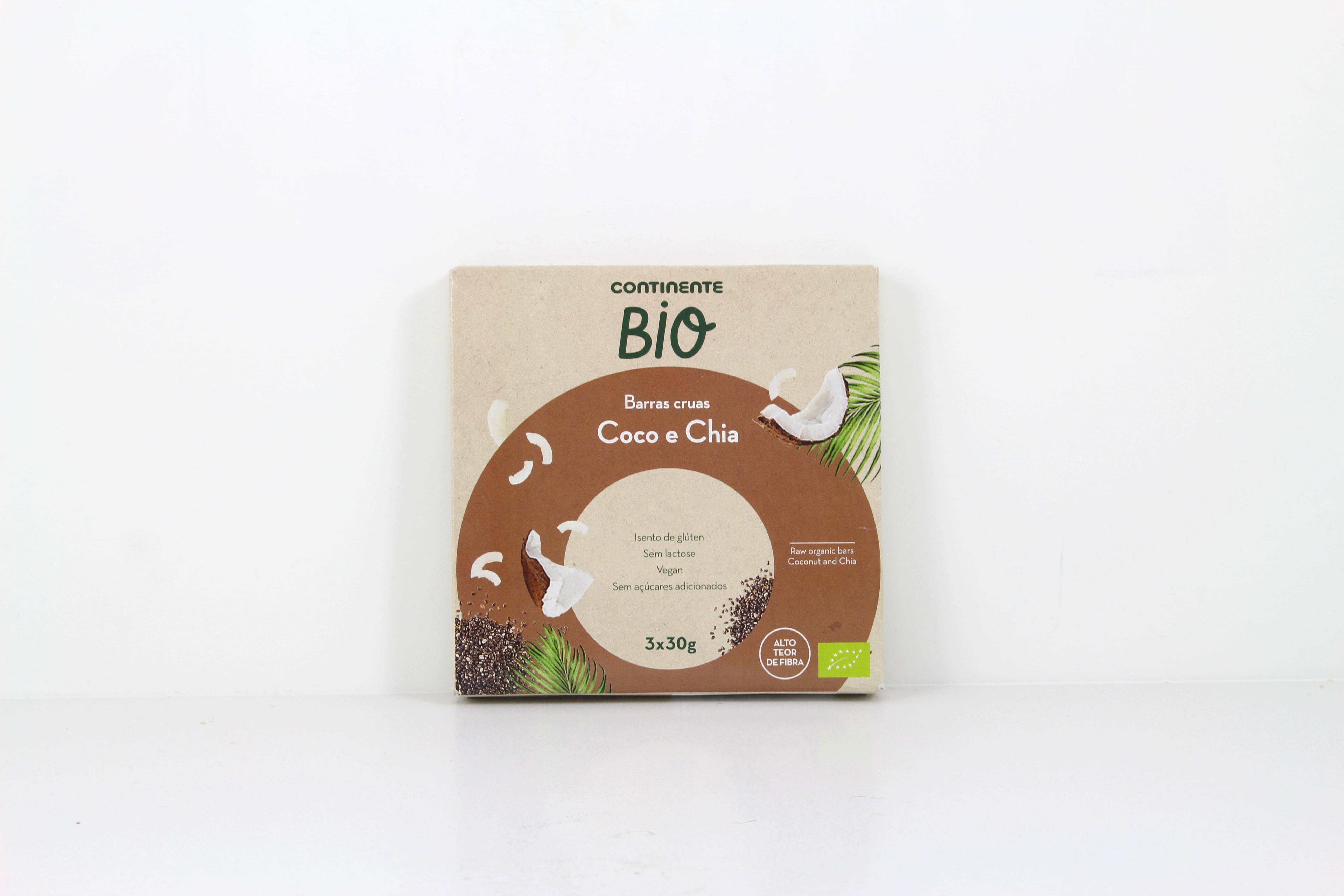 Continente lança barras biológicas vegan sem glúten e sem lactose
