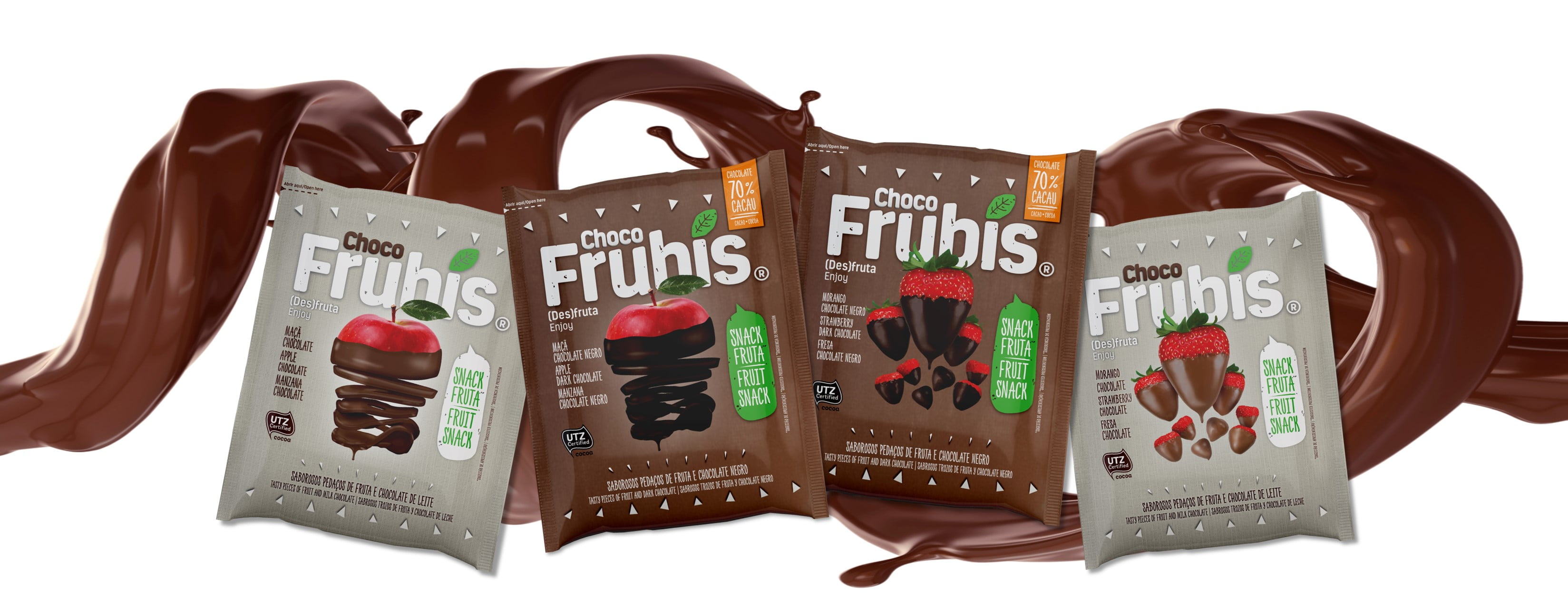 Frubis lança duas novas variedades com cobertura de chocolate negro