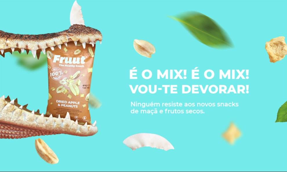 Fruut lança Mix de Cubos de Maçã e Frutos Secos