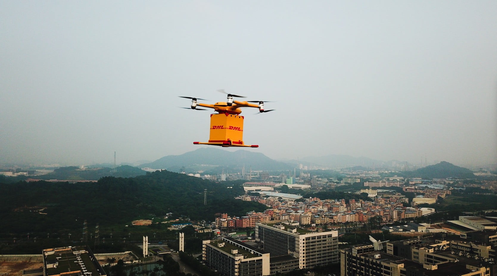 DHL Express inicia serviço de entrega com drones na China